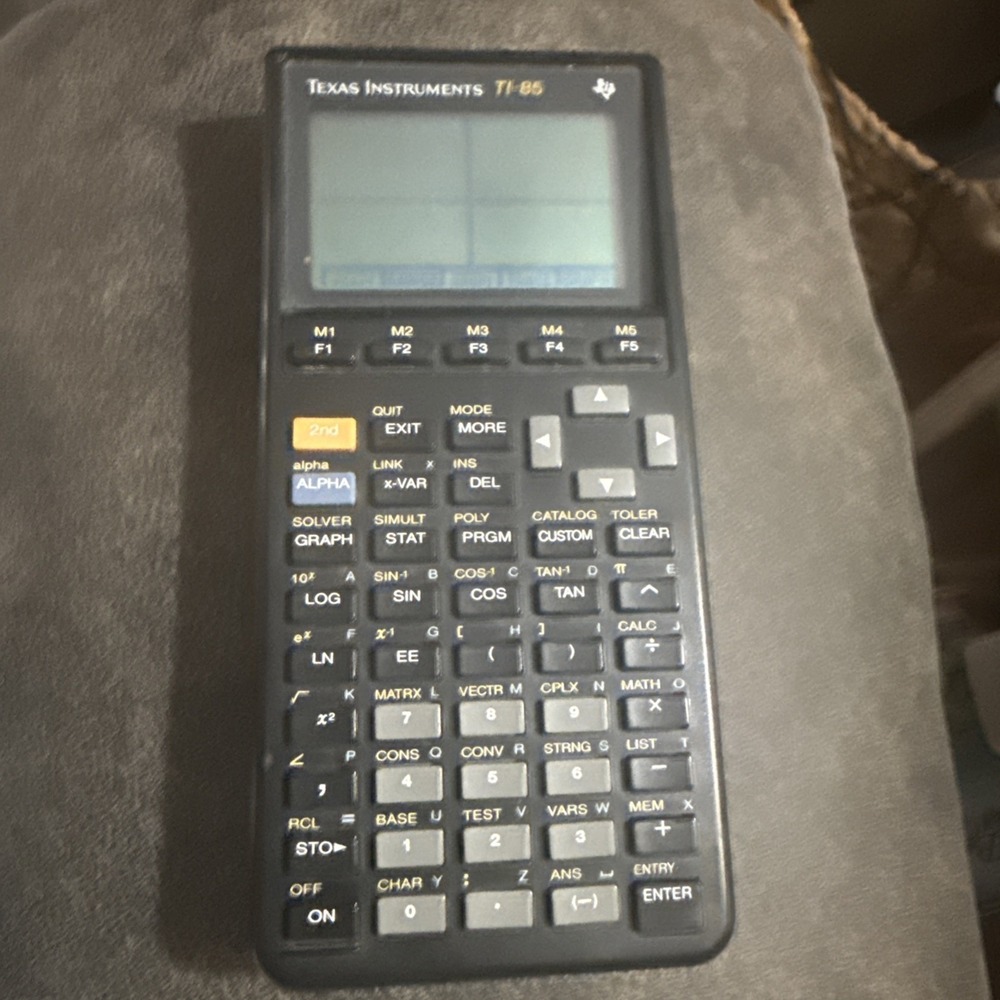 Vintage Texas Instruments TI-85 Graphing Calculator Slide Cover Tested, Works